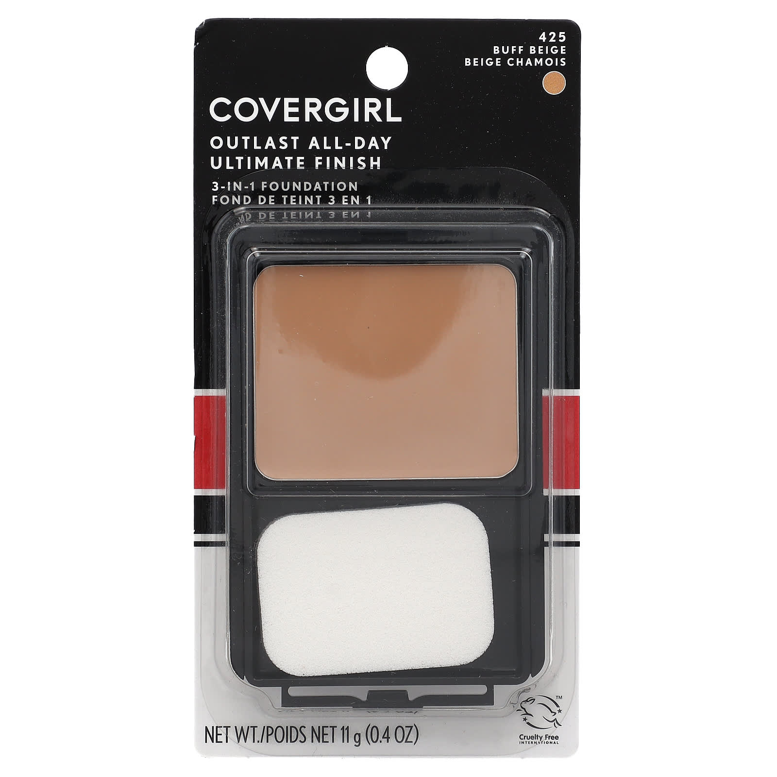 Covergirl Outlast 3-in-1 Foundation, Buff Beige, Cruelty-Free - Image 2