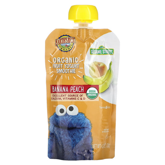 Organic Banana Peach Yogurt Smoothie for Babies 2 Years & Up - Image 1