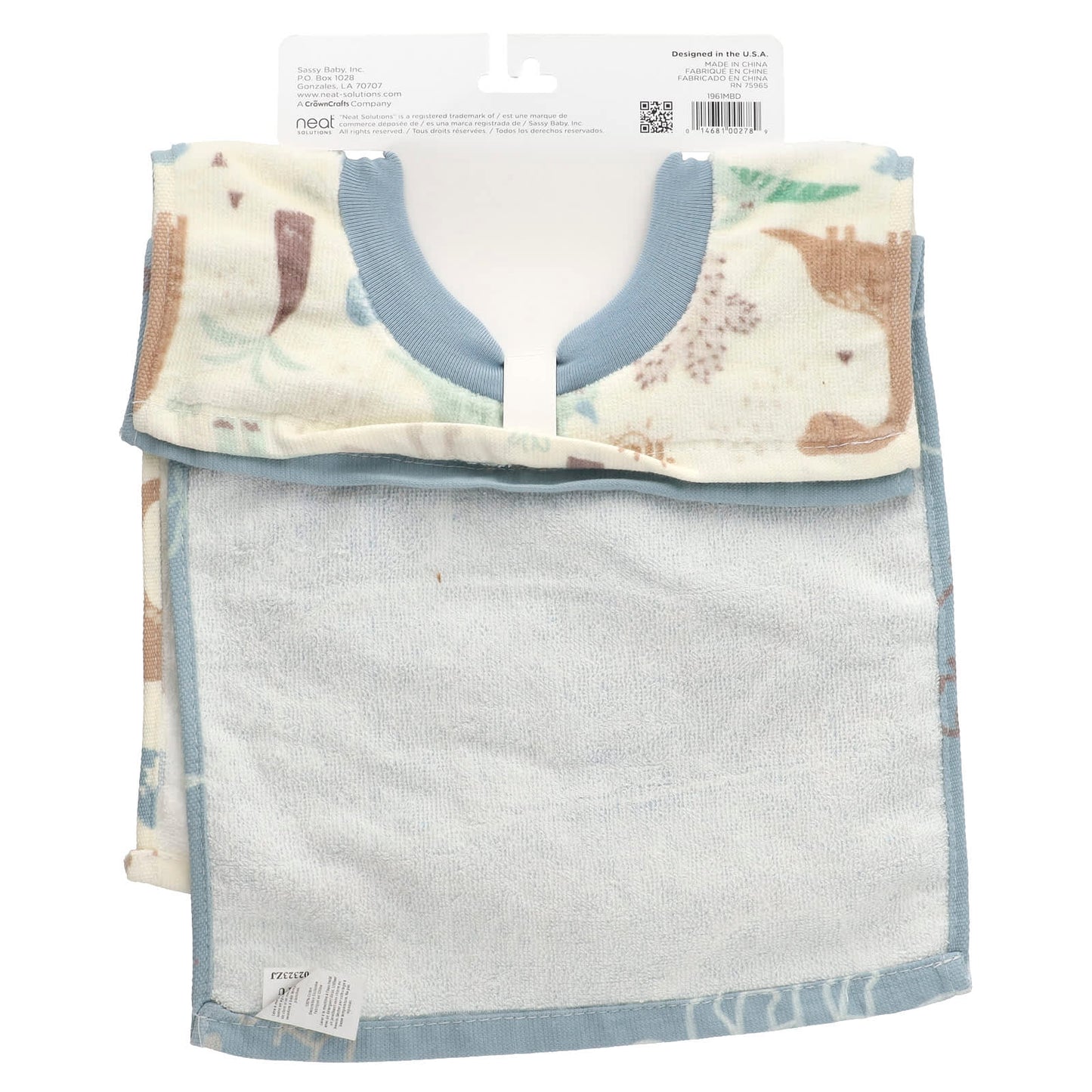 Neat Solutions, Baby Bibs, 6M+, Dinosaurs, 2 Count - Image 2