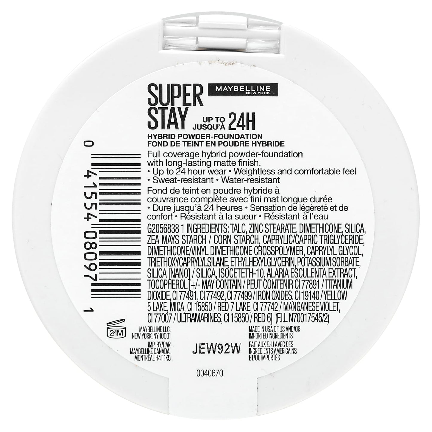 Maybelline, Super Stay, Hybrid Powder-Foundation, 128, 0.21 oz (6 g) - Image 2