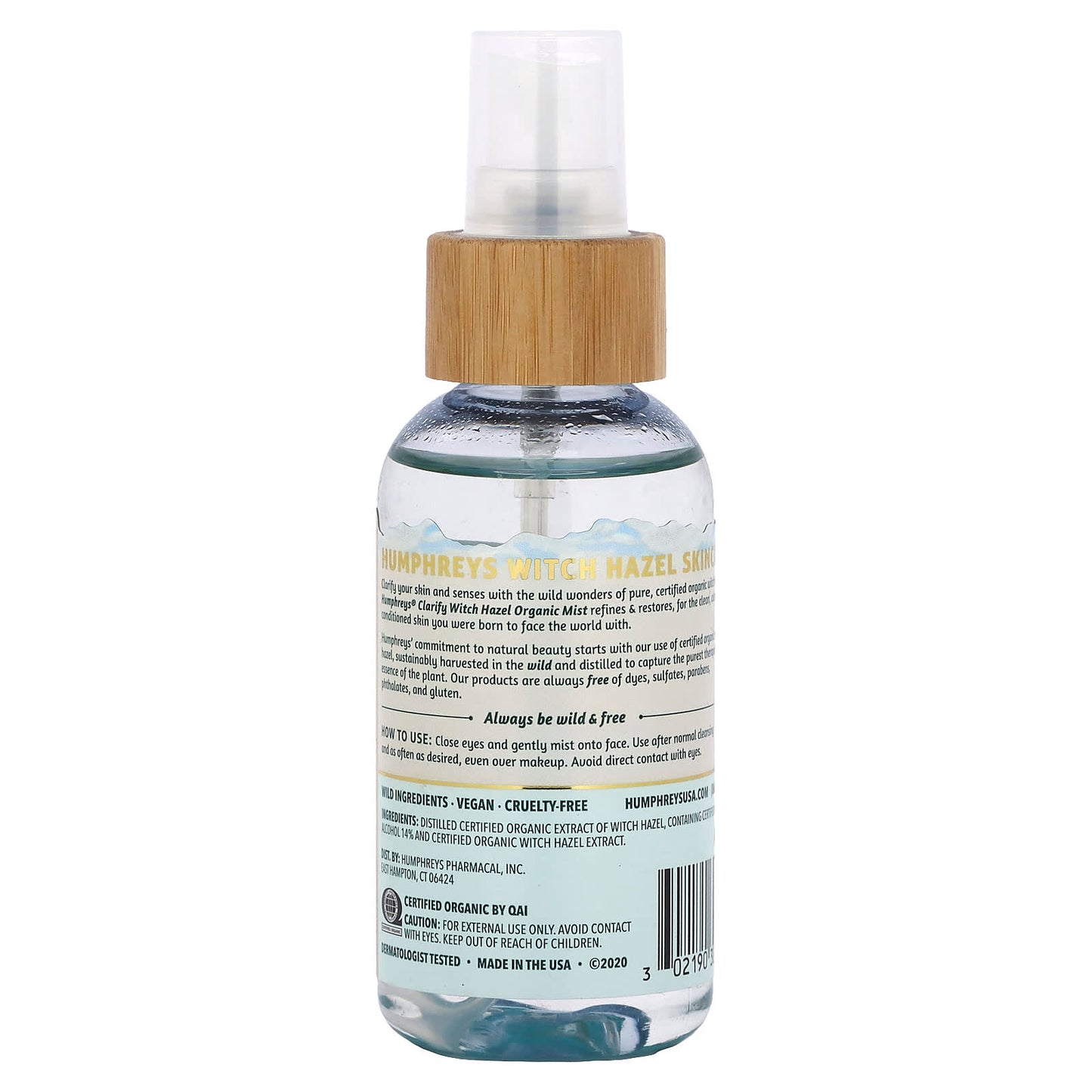 Soothe & Clarify with Humphreys Organic Witch Hazel Mist, 3.3 fl oz - Image 2