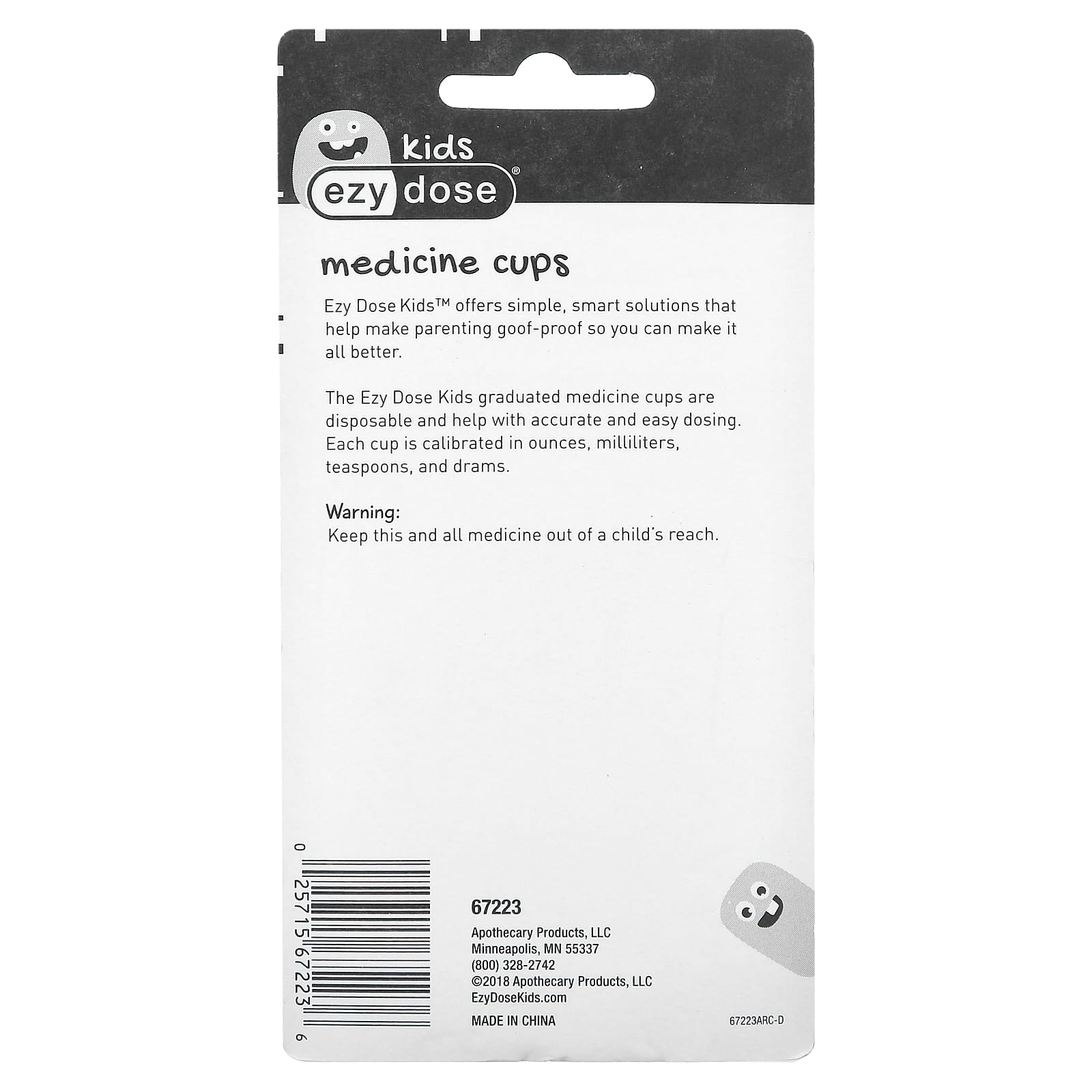 Ezy Dose Kids Medicine Cups for Accurate Dosing (10 Cups, 1 oz) - Image 2