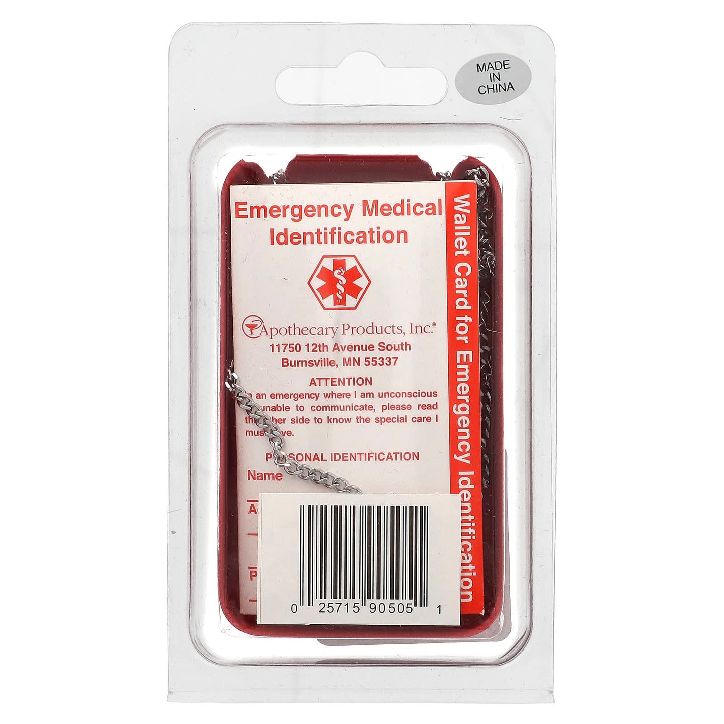 Medical Alert Necklace for Heart Patients - Hypoallergenic Stainless Steel - Image 2