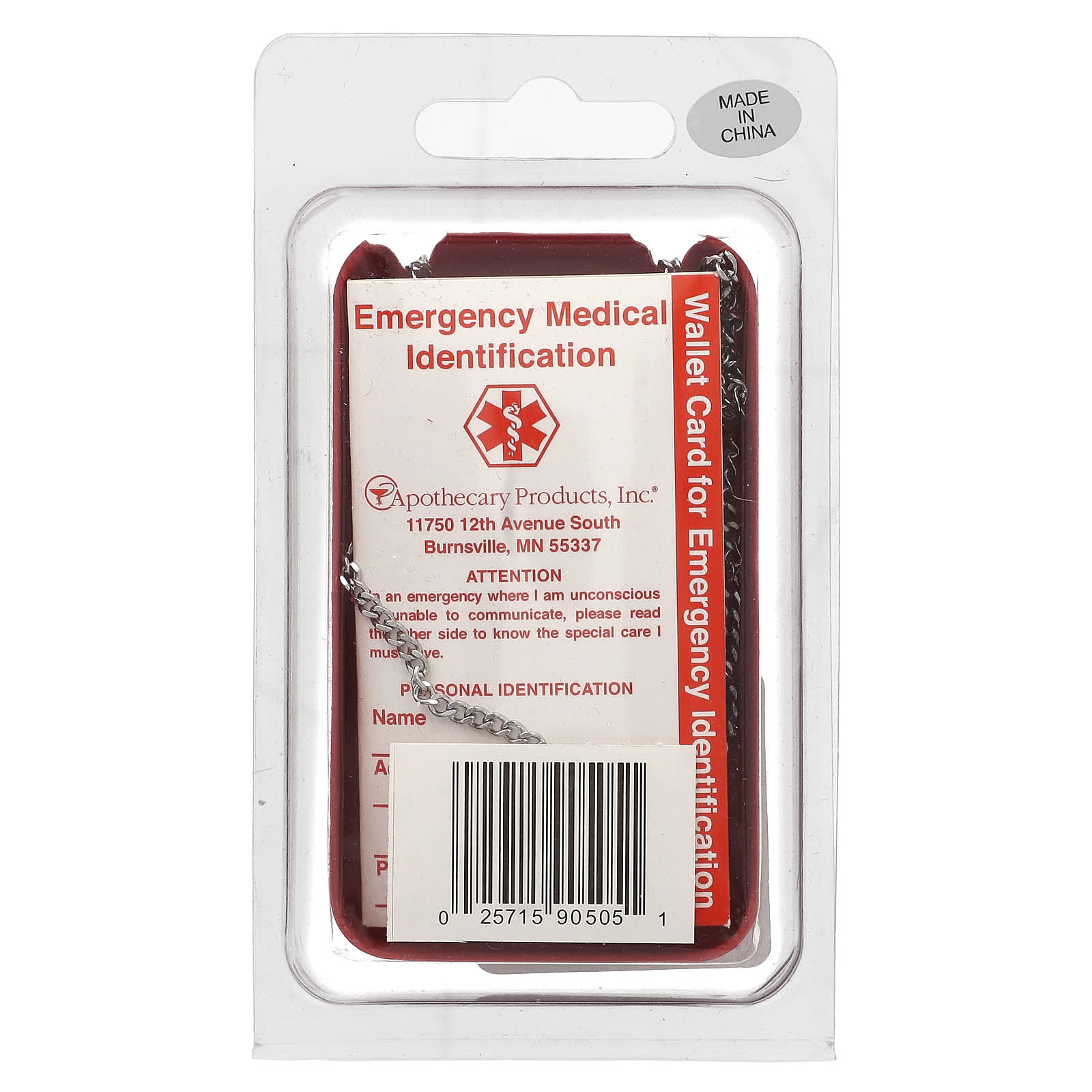 Medical Alert Necklace for Heart Patients - Hypoallergenic Stainless Steel - Image 2