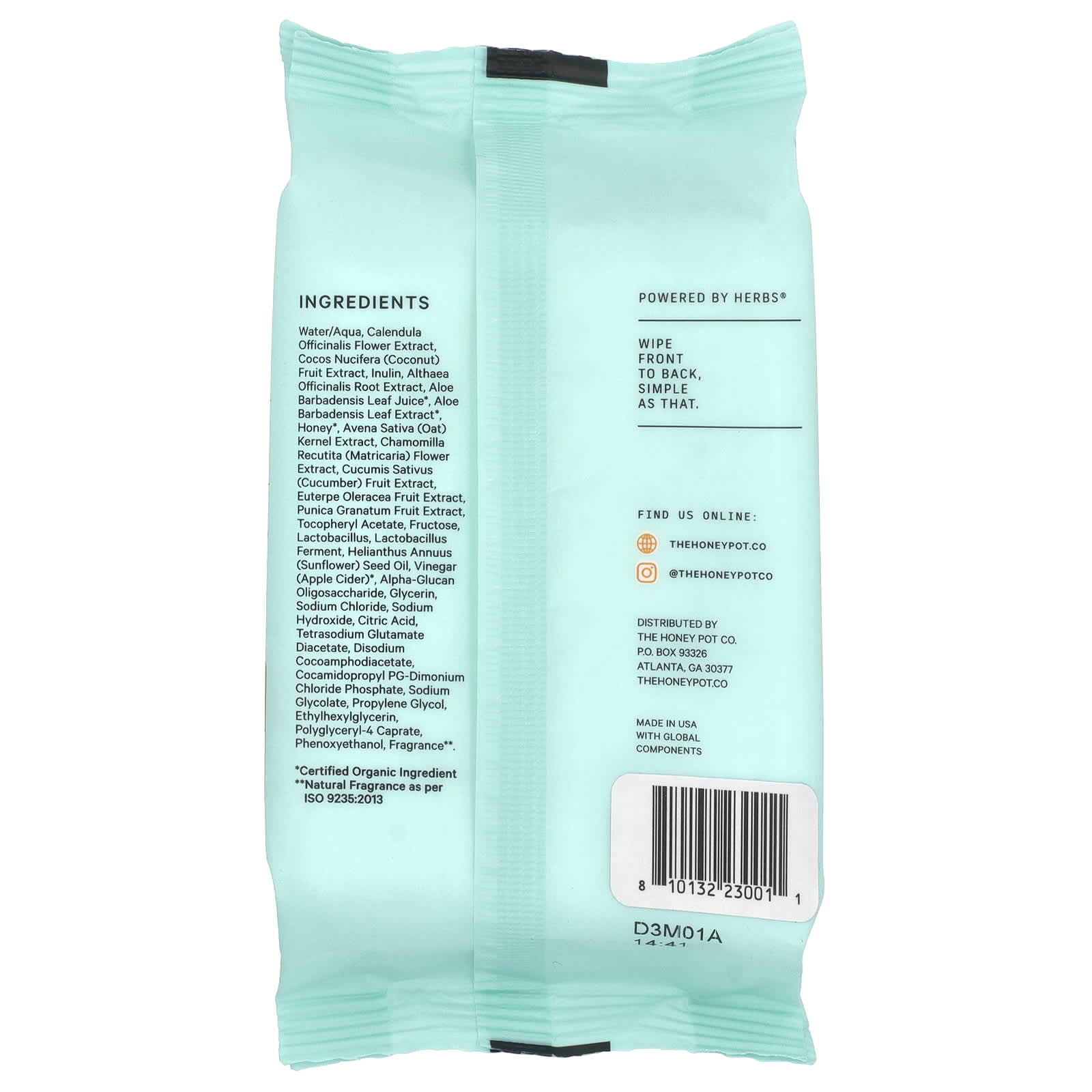 The Honey Pot Company, Prebiotic Wipes, 30 Count - Image 2