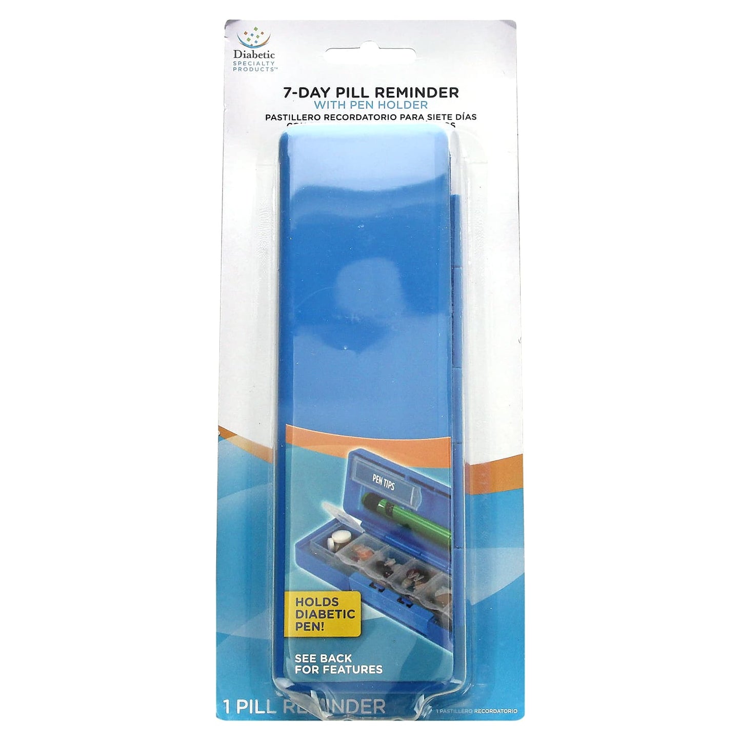 Ezy Dose 7-Day Pill Reminder and Insulin Pen Holder - Image 1