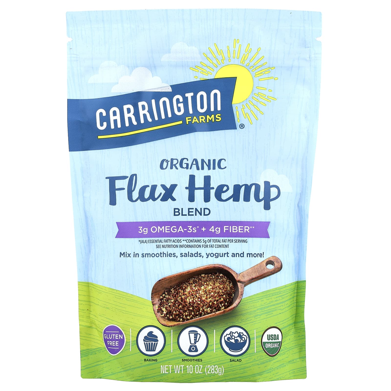 Carrington Farms Organic Flax Hemp Blend Omega-3 Fatty Acids - Image 1