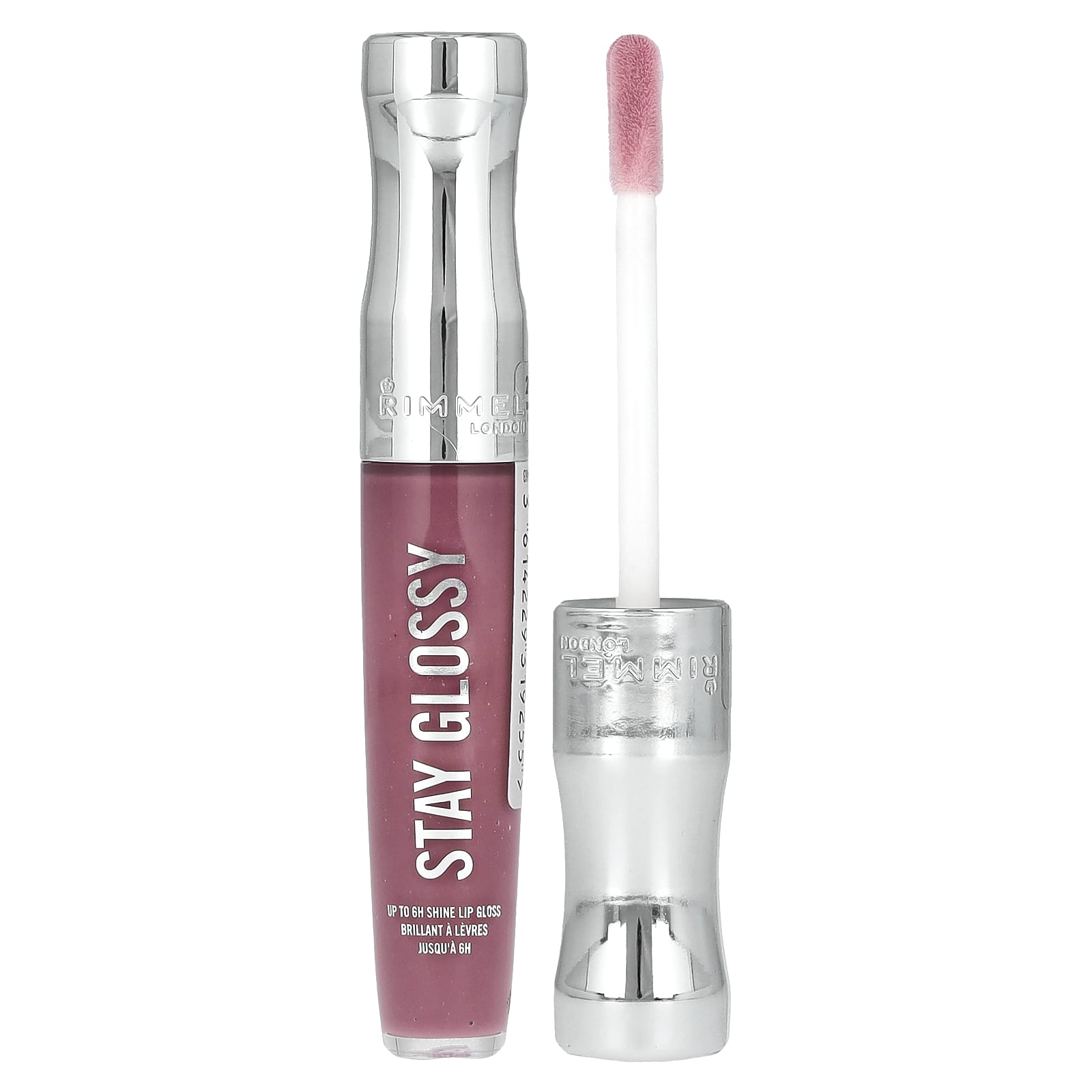 Rimmel London, Stay Glossy Lip Gloss, 200 Tainted Love, 0.18 fl oz (5.5 ml) - Image 1