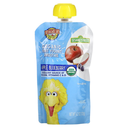 Organic Apple Blueberry Yogurt Smoothie for Kids, 4.2 oz - Image 1