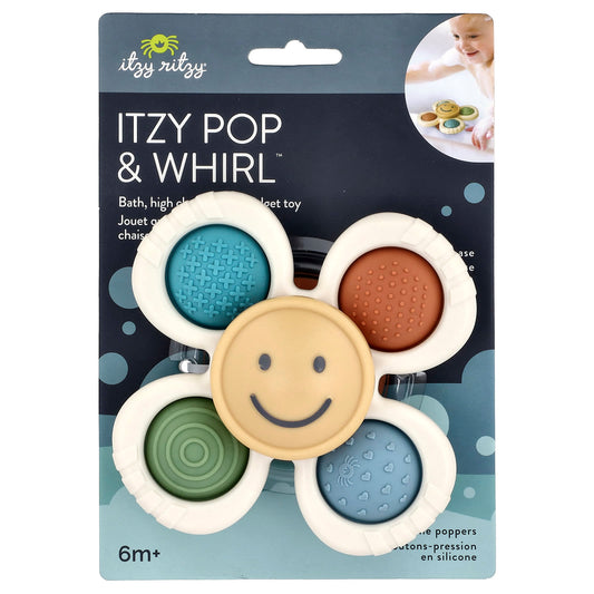 Itzy Ritzy Fidget Toy for Kids, Itzy Pop & Whirl, Sensory Play - Image 1