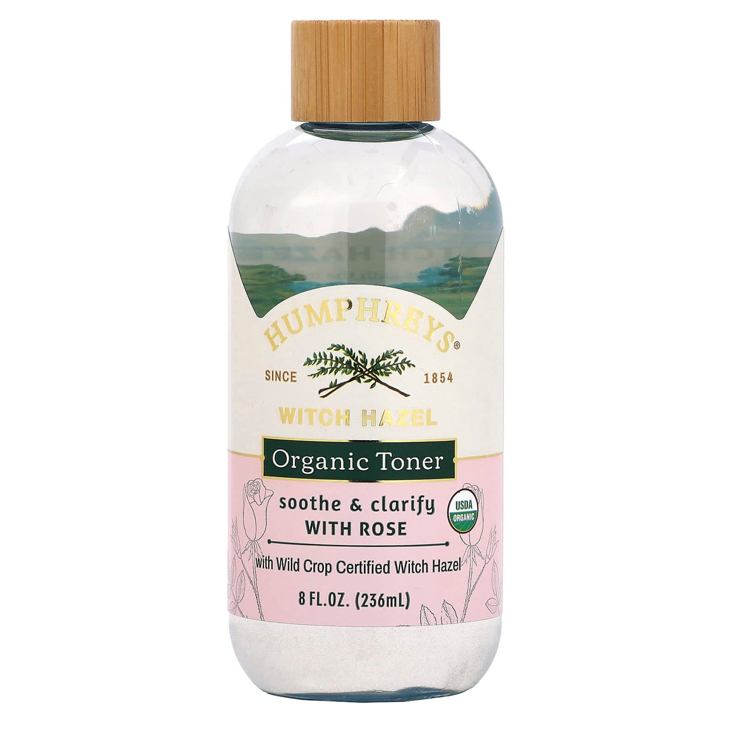 Certified Organic Witch Hazel Toner with Rose for Soothing Skin - Image 1