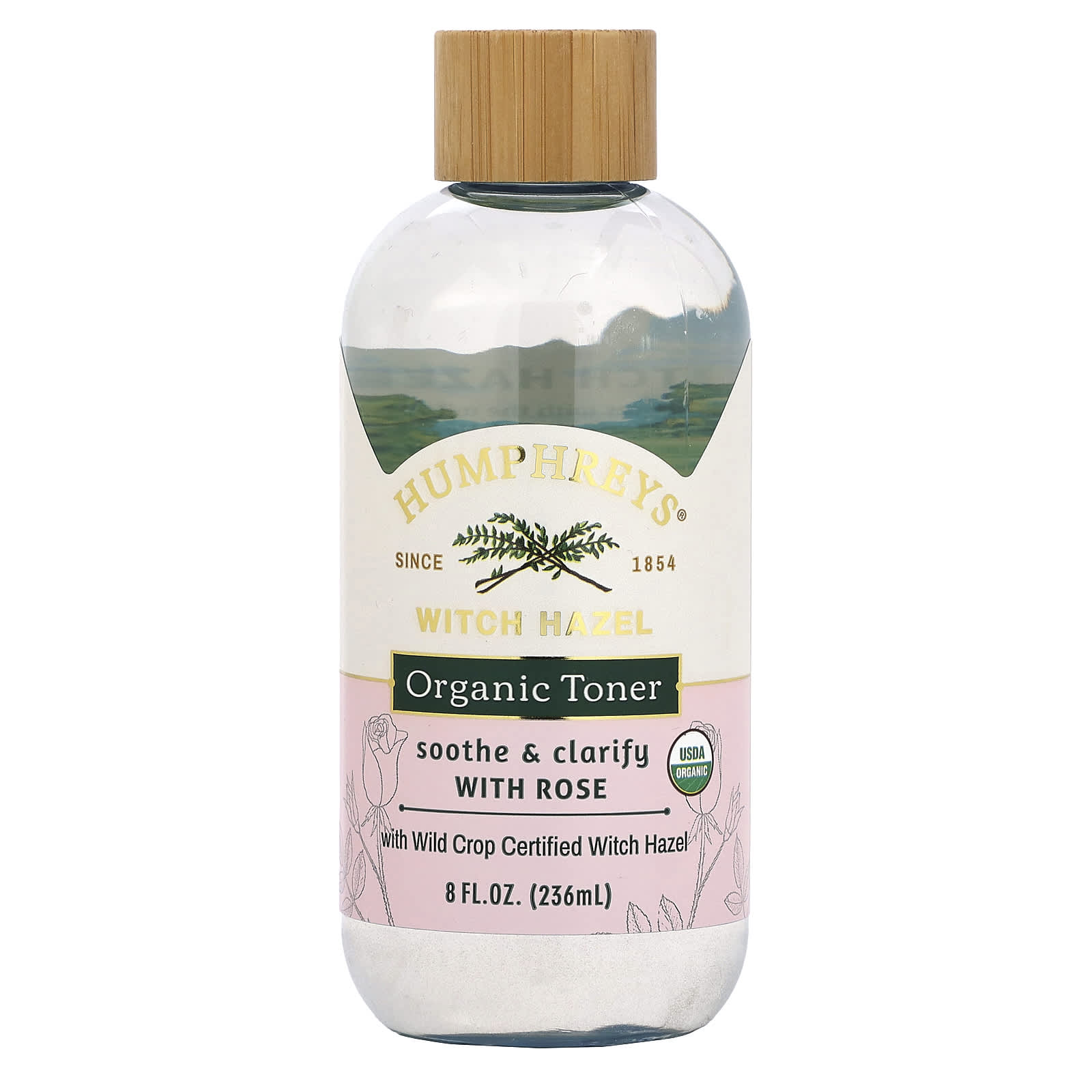 Certified Organic Witch Hazel Toner with Rose for Soothing Skin - Image 1