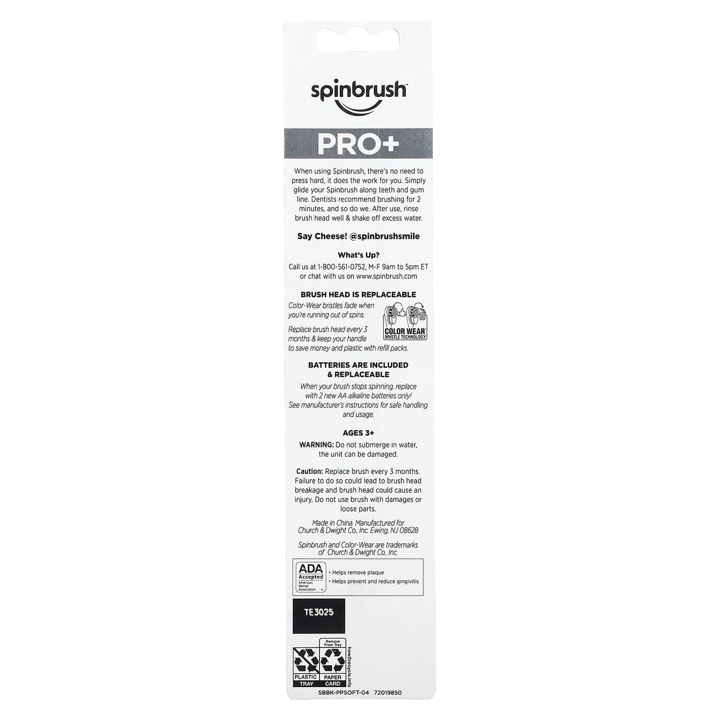 Spinbrush, Pro + Gum Health, Powered Toothbrush, Soft, 1 Toothbrush - Image 2