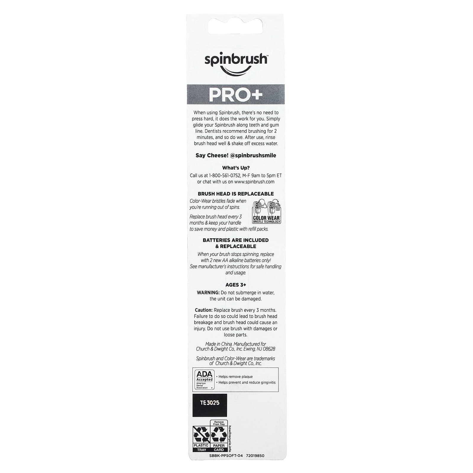 Spinbrush, Pro + Gum Health, Powered Toothbrush, Soft, 1 Toothbrush - Image 2