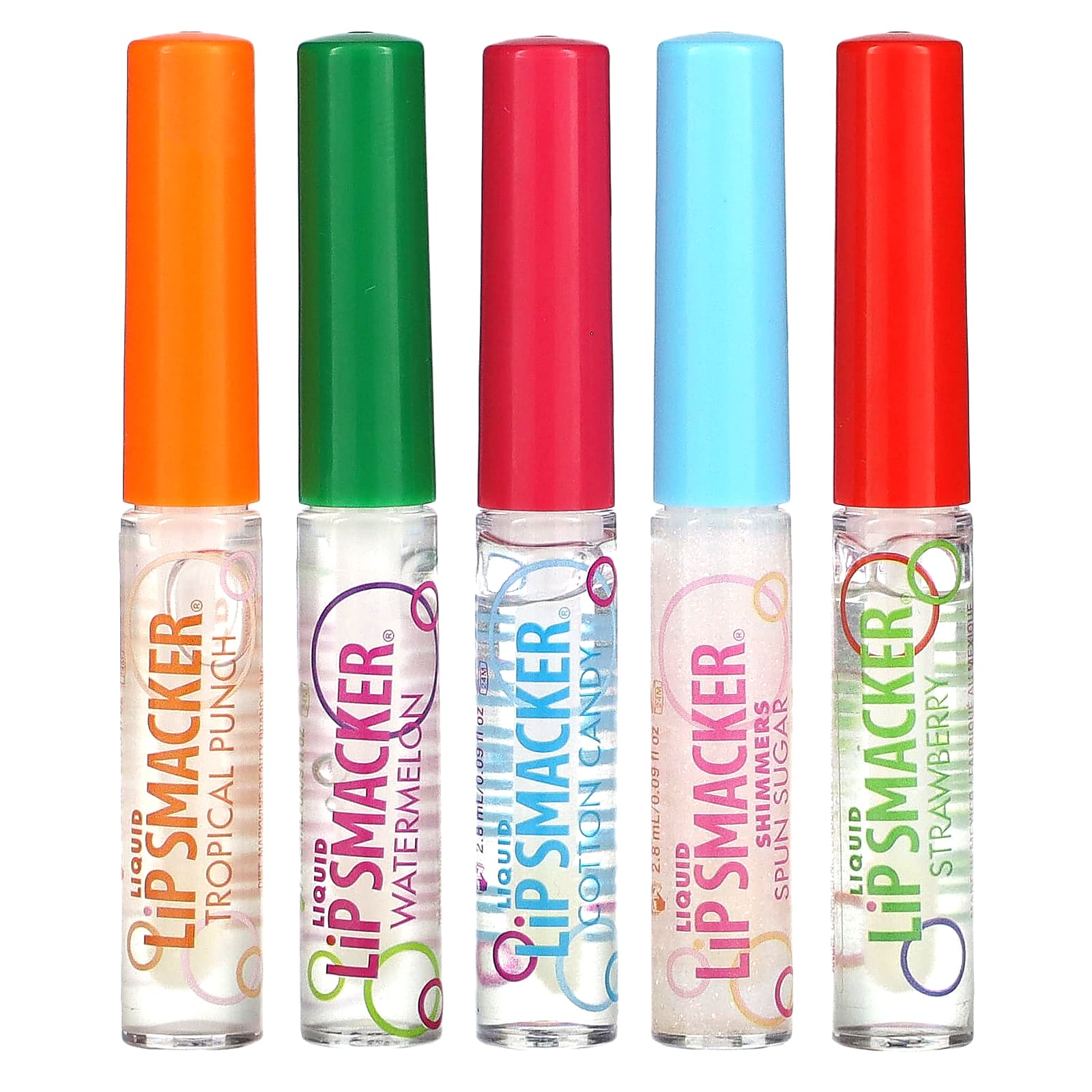 Lip Smacker, Liquid Lip Gloss, Variety Pack, 5 Pack, 0.45 fl oz (14 ml) - Image 1