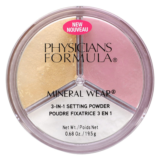 Physicians Formula, Mineral Wear, 3-In-1 Setting Powder, 0.68 oz (19.5 g) - Image 1