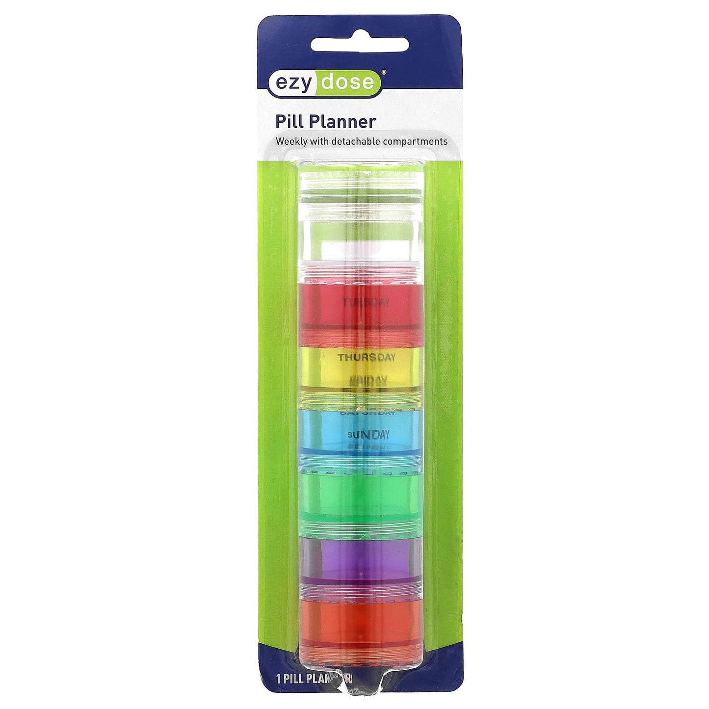 Weekly Pill Planner with Detachable Compartments by Ezy Dose - Image 1