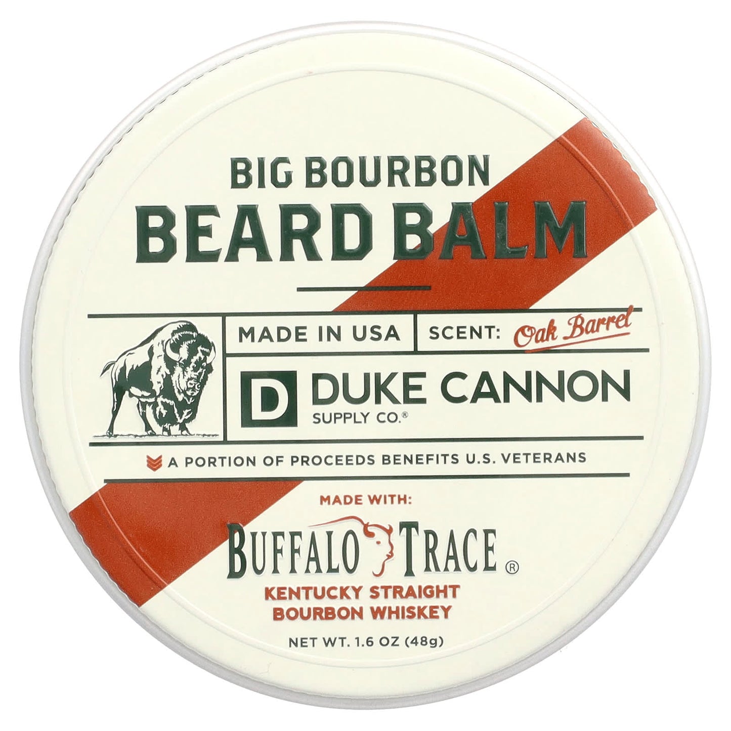 Duke Cannon Supply Co. Big Bourbon Beard Balm for Oaky Goodness - Image 1