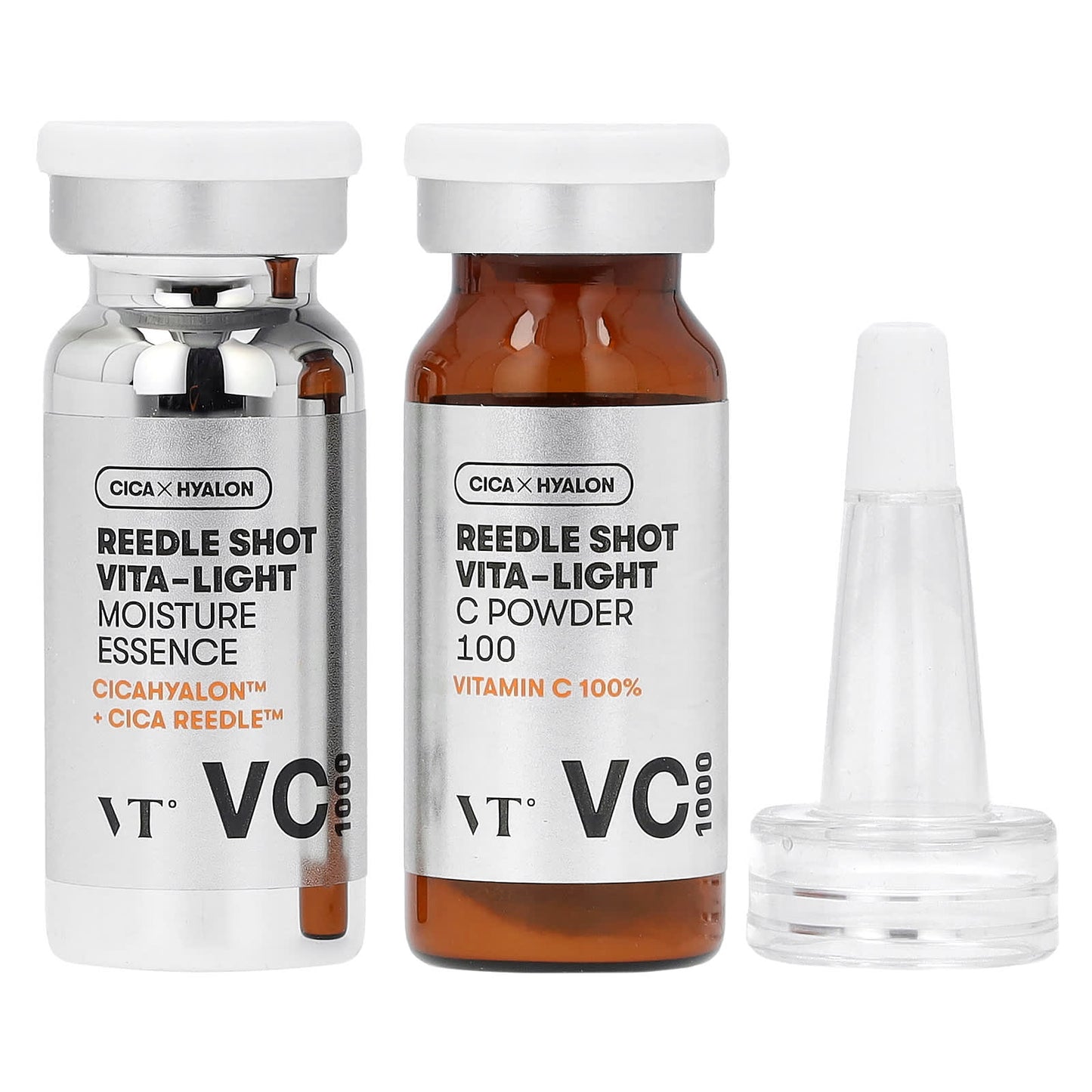 VT Cosmetics, Reedle Shot Vita-Light, Toning Essence, 2 Piece Kit - Image 1