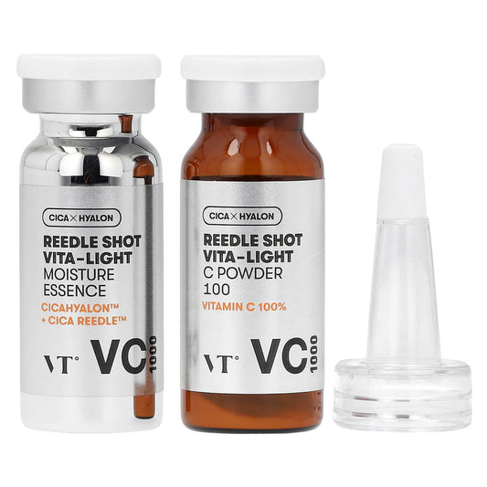 VT Cosmetics, Reedle Shot Vita-Light, Toning Essence, 2 Piece Kit - Image 1