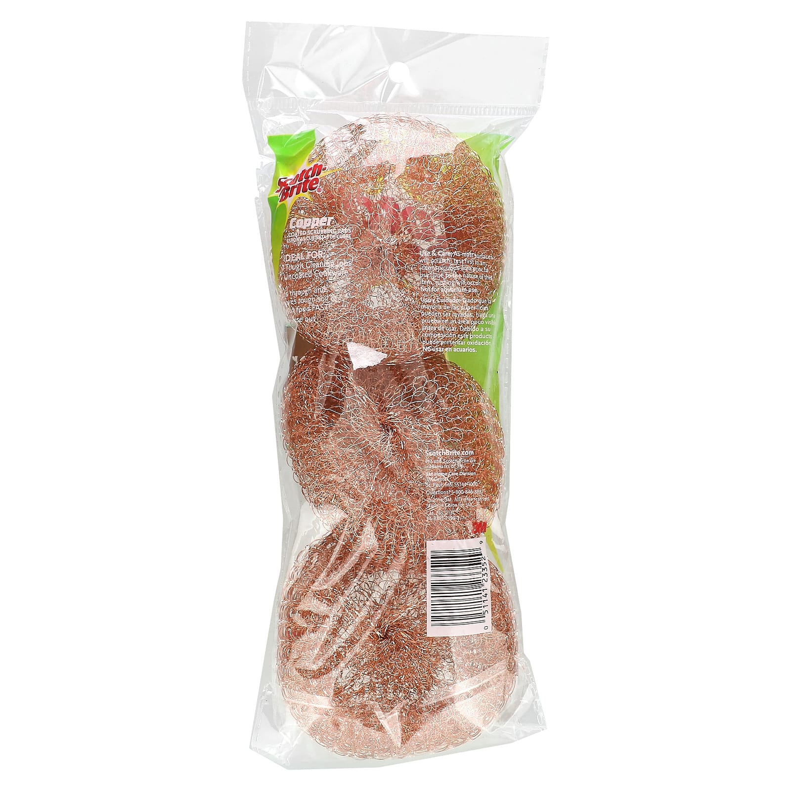 Scotch-Brite, Copper Coated Scrubbing Pads, 3 Scrubbing Pads - Image 2