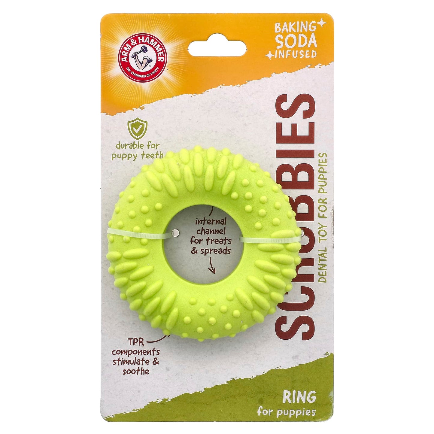 Arm & Hammer Dental Chew Toy for Puppies - Teething Ring - Image 1