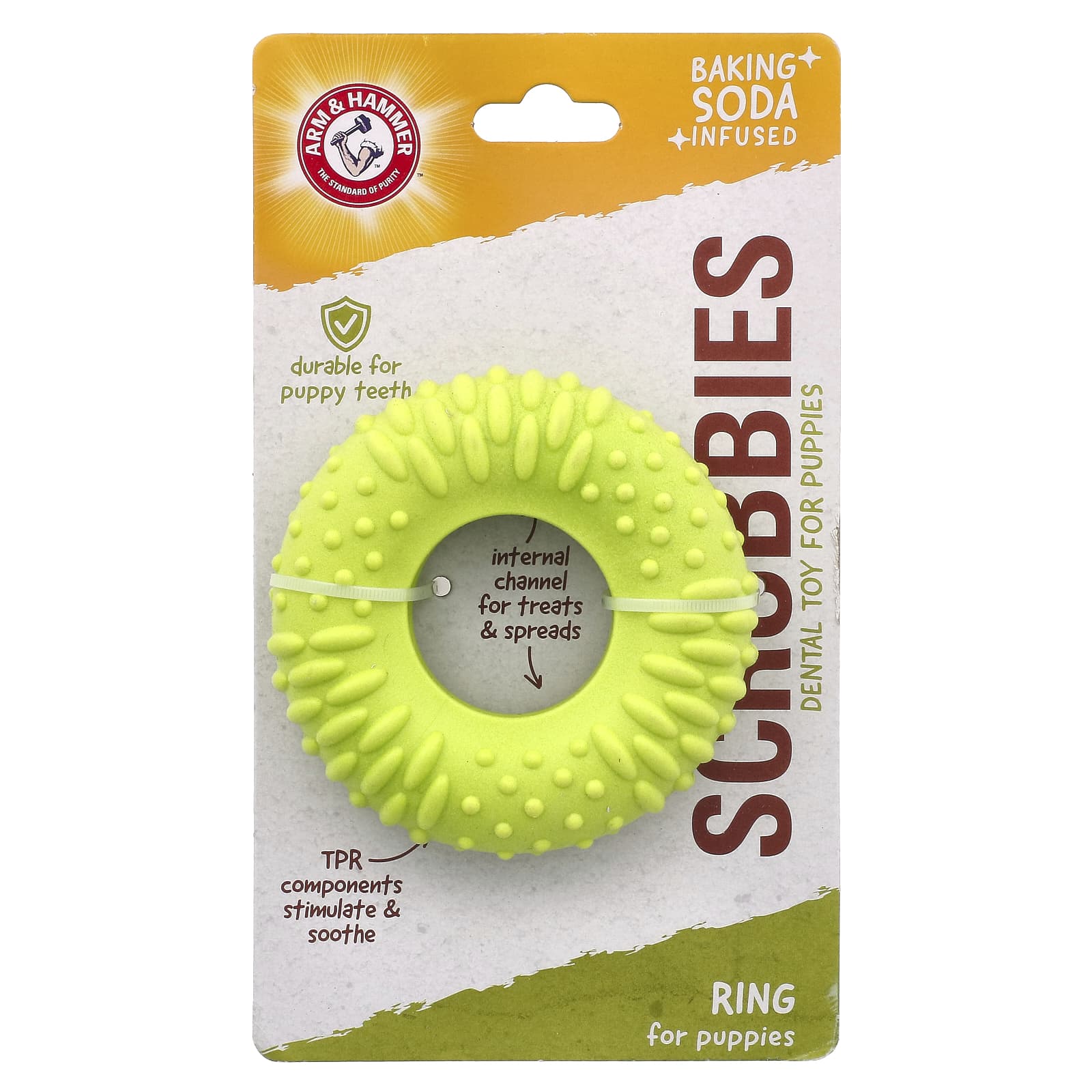 Arm & Hammer Dental Chew Toy for Puppies - Teething Ring - Image 1