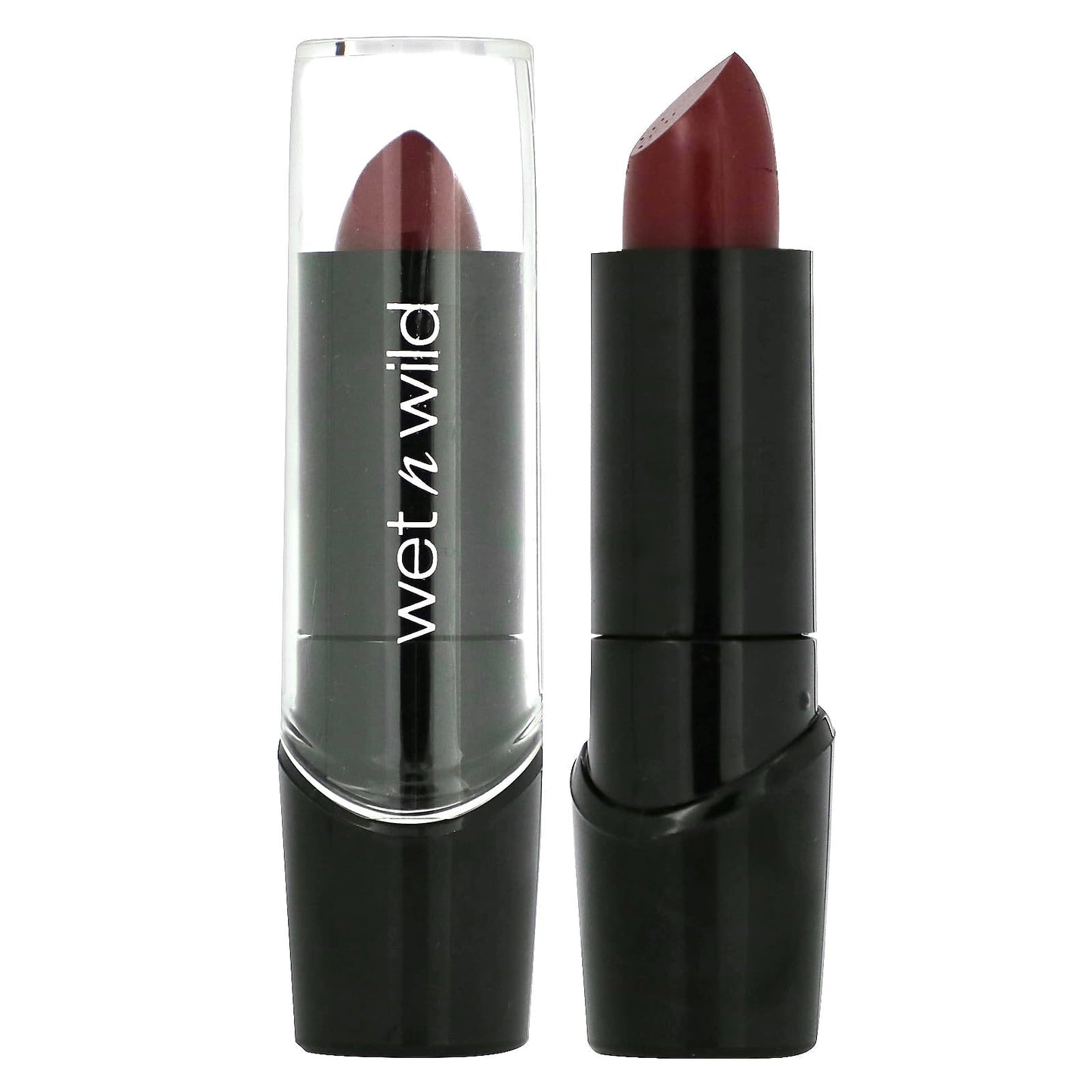 wet n wild, Silk Finish Lipstick, 536A Dark Wine, 0.13 oz (3.6 g) - Image 1