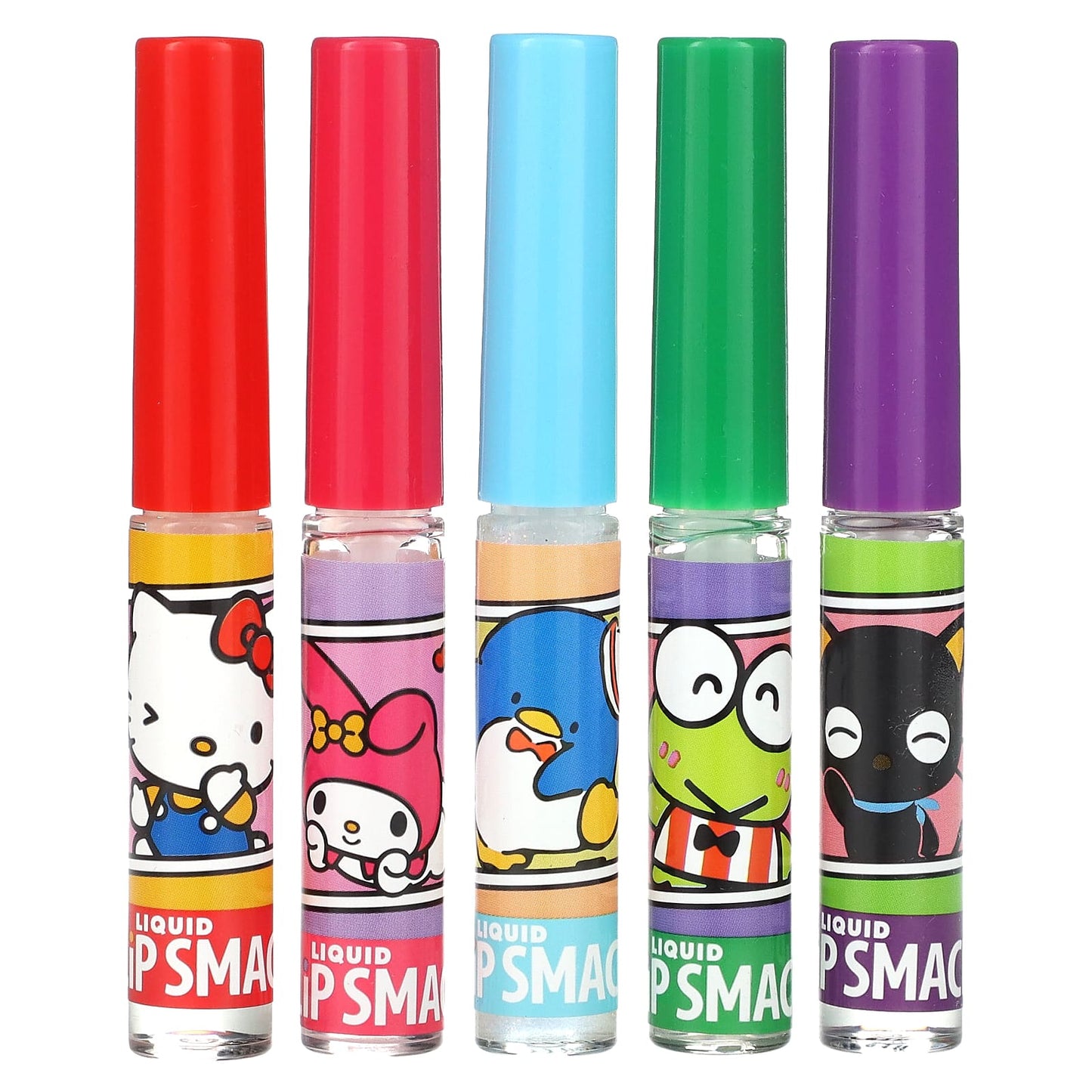 Lip Smacker, Hello Kitty And Friends, Liquid Lip Gloss, Best Flavor Forever, 5 Pack, 0.45 fl oz (14 ml) - Image 1