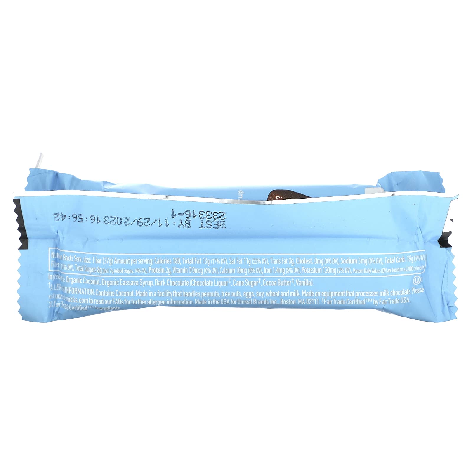 Unreal, Dark Chocolate Coconut Bar, 1.3 oz (37 g) - Image 2