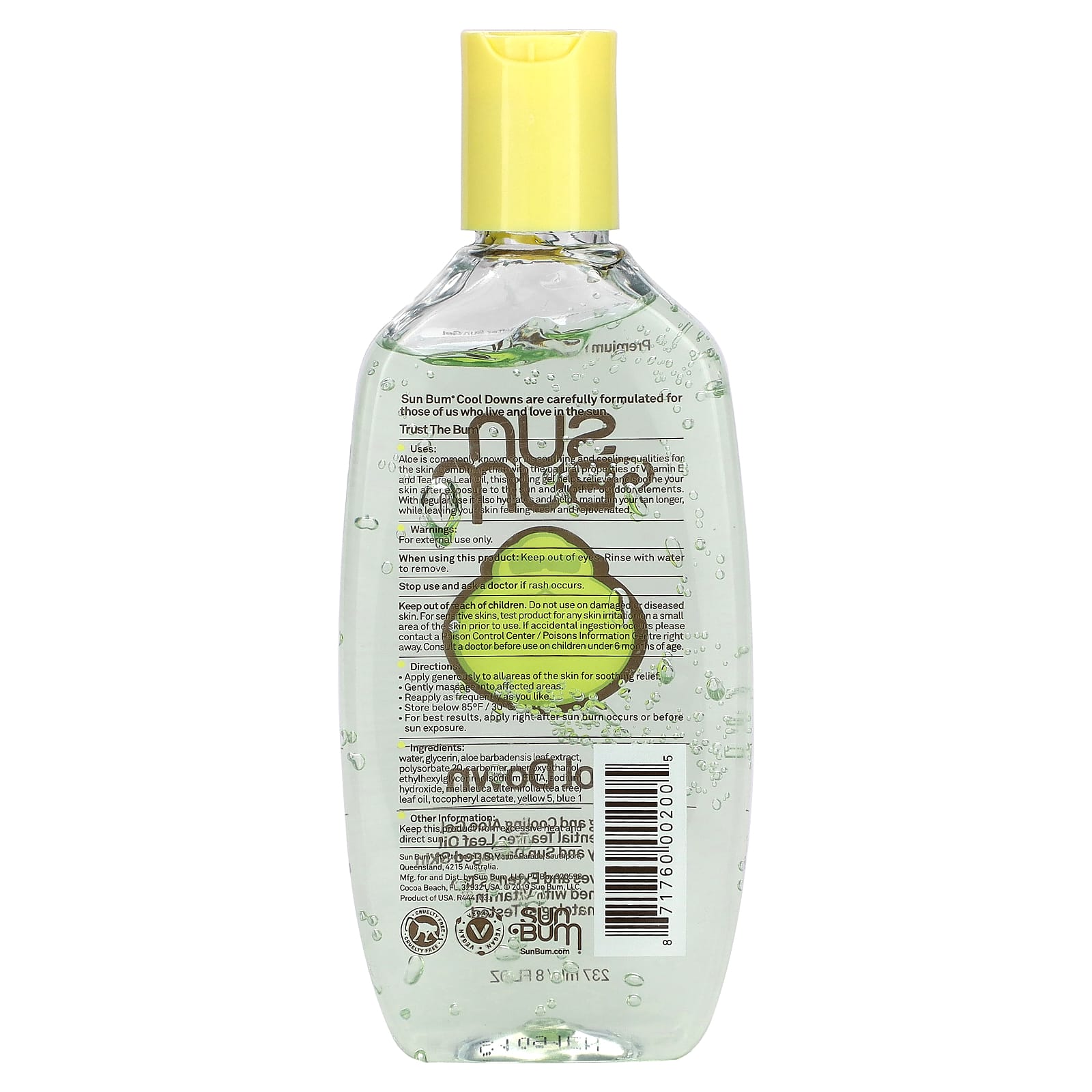 Sun Bum, Premium Hydrating After Sun Gel, 8 fl oz (237 ml) - Image 2