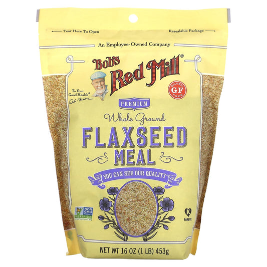 Bob's Red Mill Premium Whole Ground Flaxseed Meal 1 lb Gluten Free - Image 1