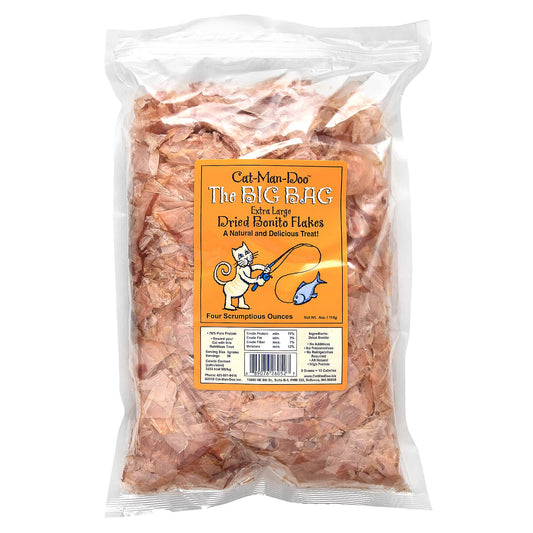 Cat-Man-Doo Dried Bonito Flakes for Cats - Delicious, High-Protein Treats - Image 1