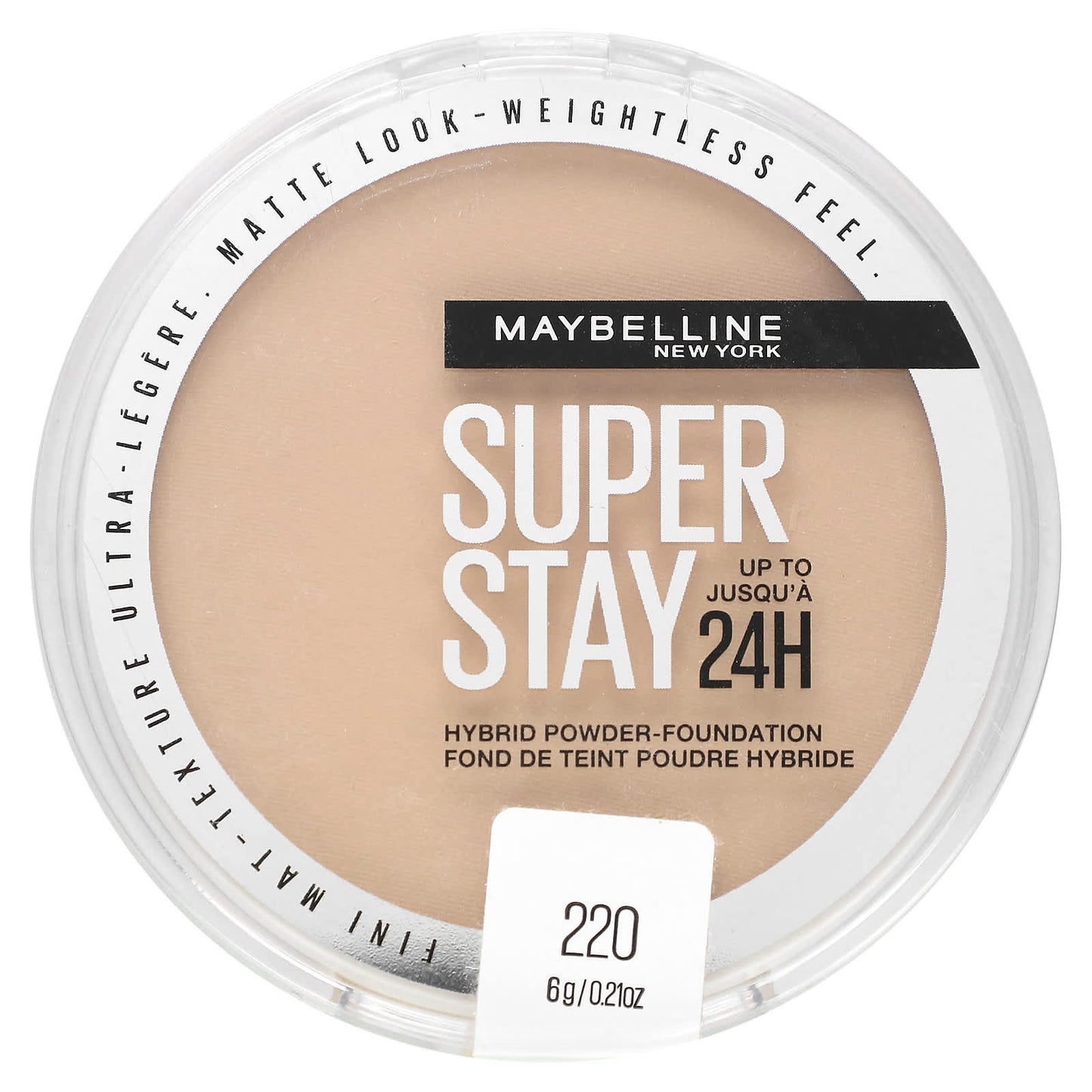 Maybelline, Super Stay, Hybrid Powder-Foundation, 220, 0.21 oz (6 g) - Image 1