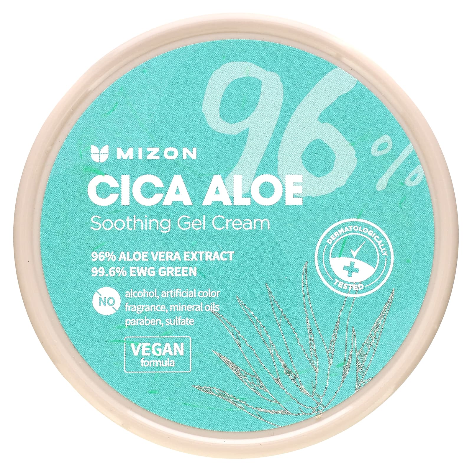 Mizon, Cica Aloe, Soothing Gel Cream, 10.58 oz (300 g) - Image 1