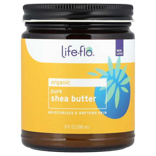 Life-flo, Organic Pure Shea Butter, 9 fl oz (266 ml) - Image 1