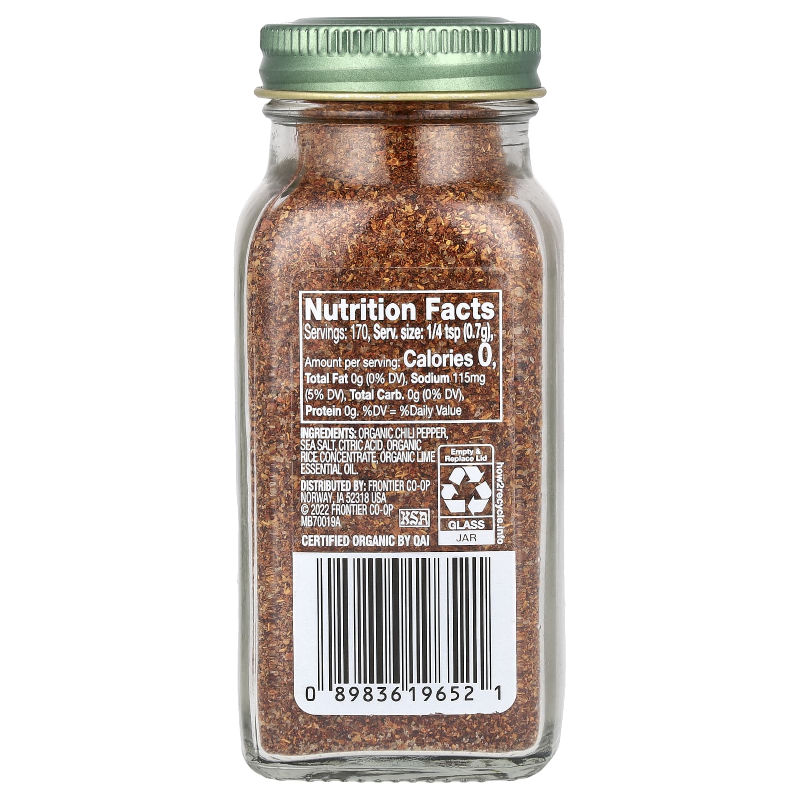 Simply Organic, Chili Lime Seasoning, 4.20 oz (119 g) - Image 2
