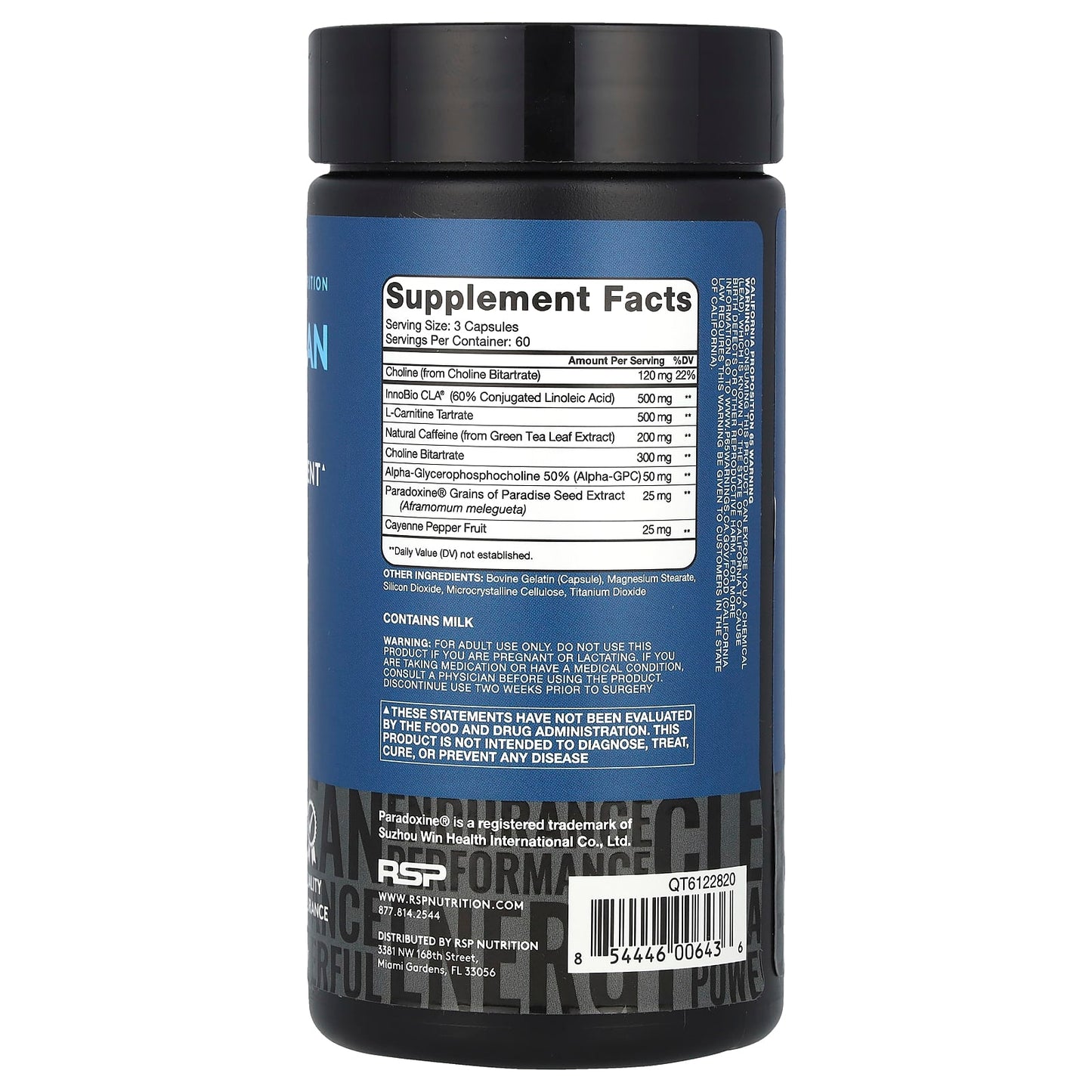 RSP Nutrition, QuadraLean Thermo®, 180 Capsules - Image 2