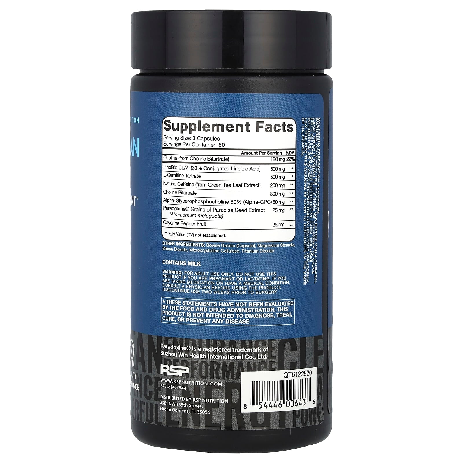 RSP Nutrition, QuadraLean Thermo®, 180 Capsules - Image 2