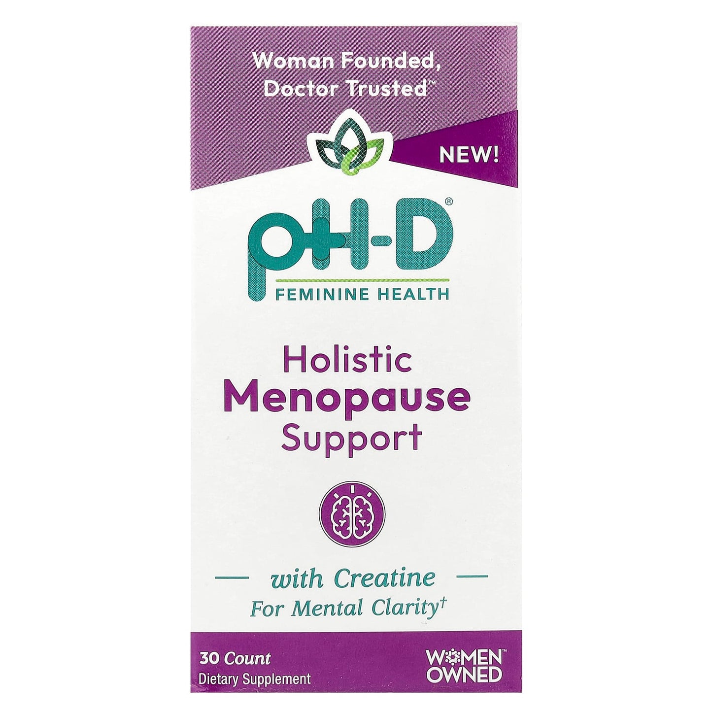 pH-D Feminine Health, Holistic Menopause Support, 30 Count - Image 1