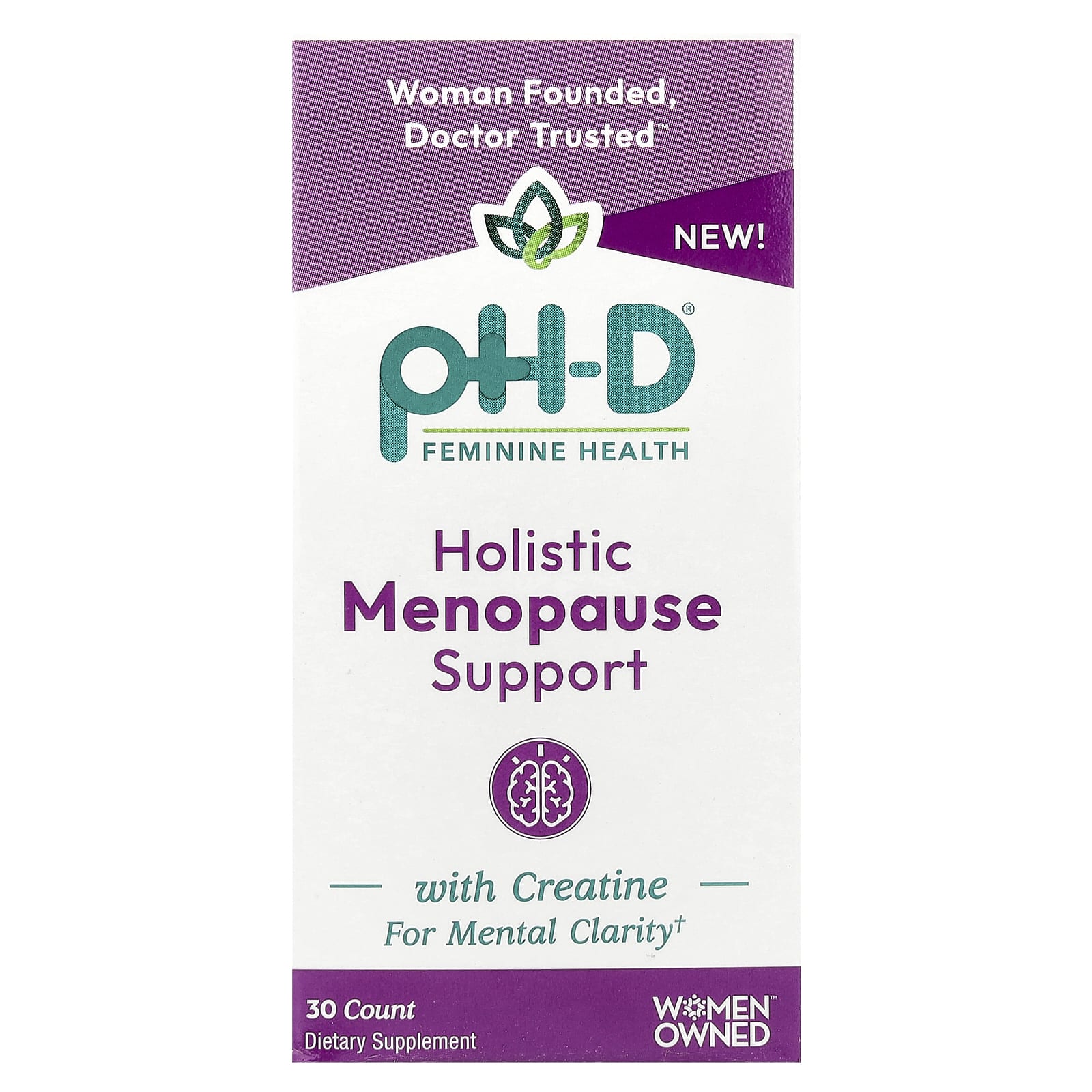 pH-D Feminine Health, Holistic Menopause Support, 30 Count - Image 1