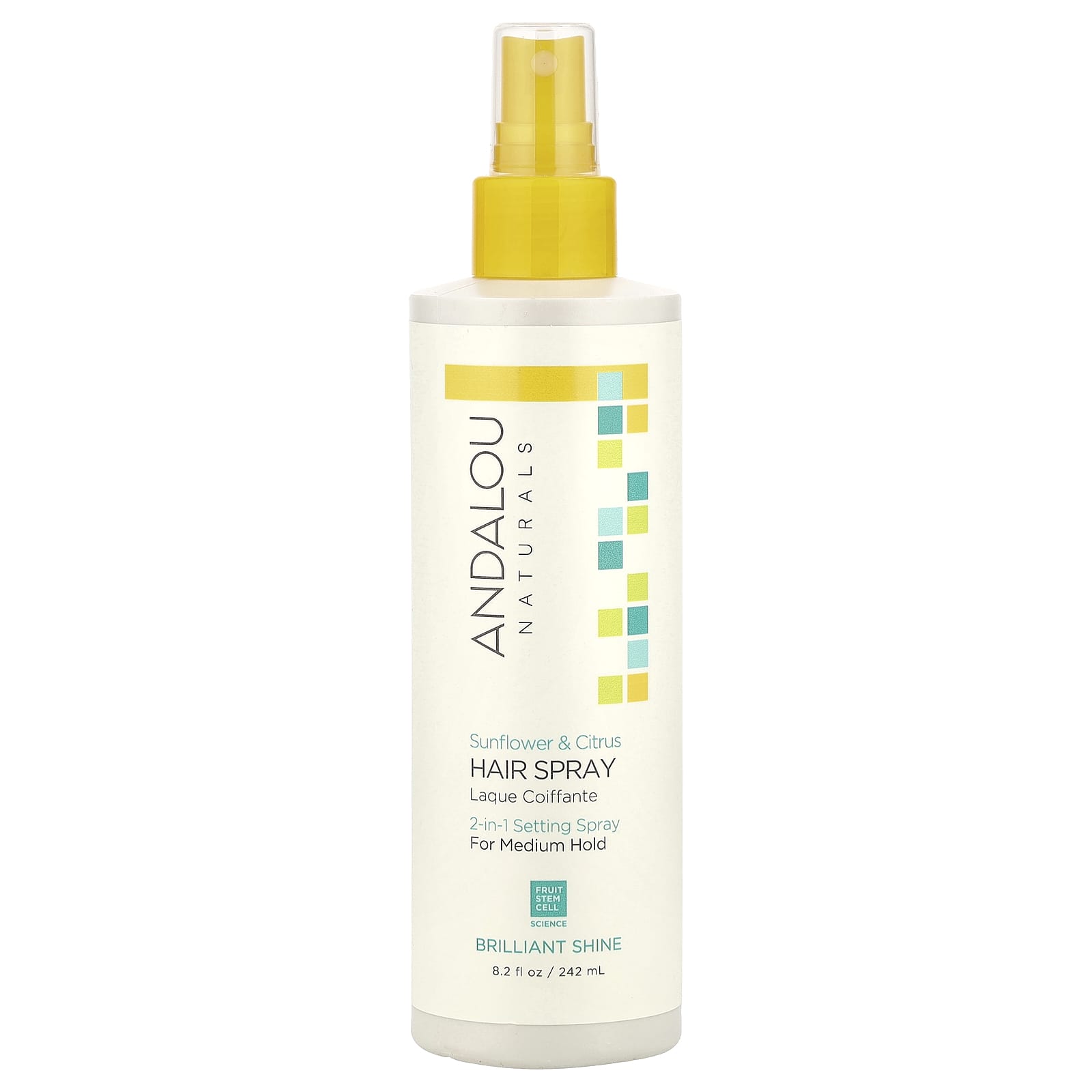 Andalou Naturals Sunflower Citrus Hair Spray for Medium Hold - Image 1