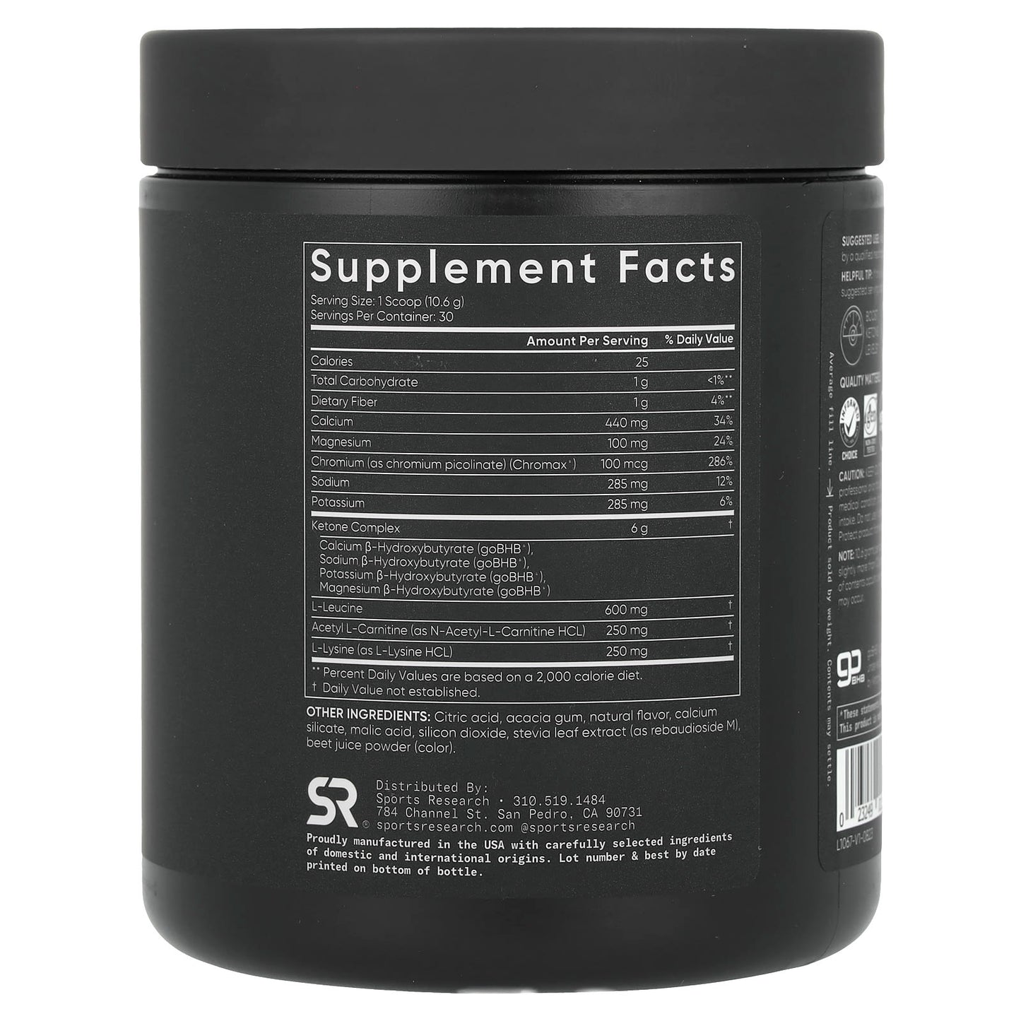Sports Research, Keto+, Raspberry Lemonade, 11.2 oz (318 g) - Image 2