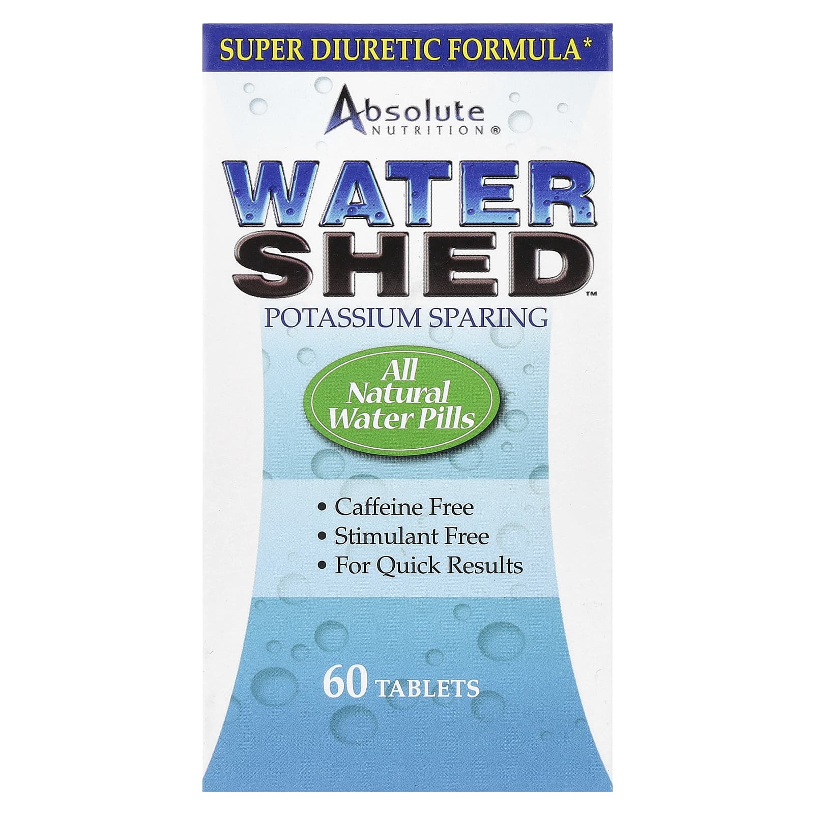 Natural Water Pills by Absolute Nutrition for Quick Weight Loss Relief - Image 1