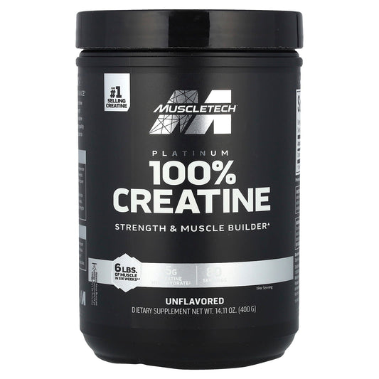 MuscleTech, Platinum 100% Creatine, Unflavored, 14.11 oz (400 g) - Image 1