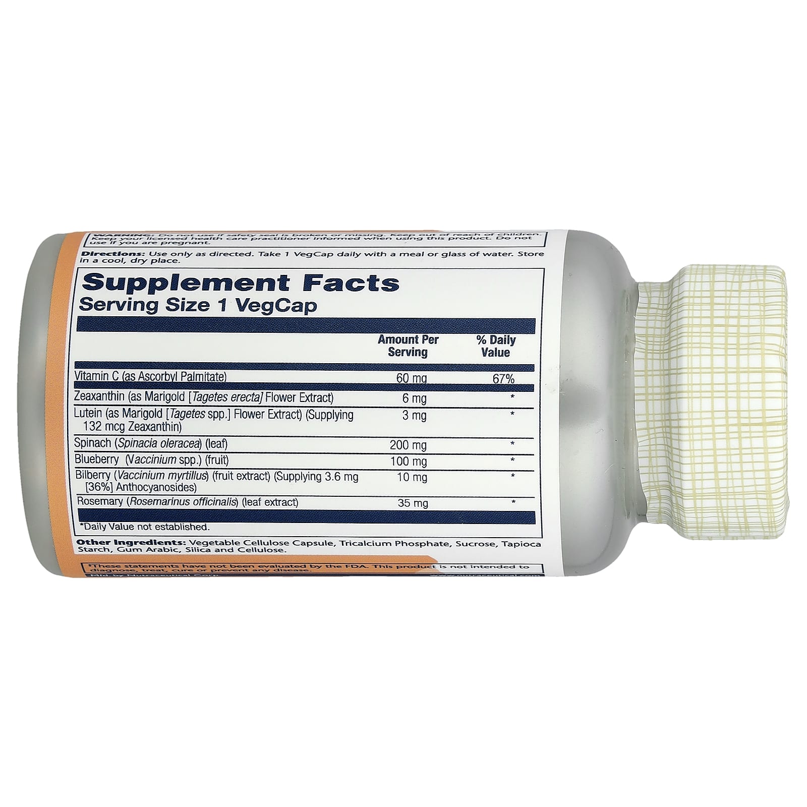 Solaray, Ultra Zeaxanthin™, Eye Health Formula +  Lutein, 30 VegCaps - Image 2