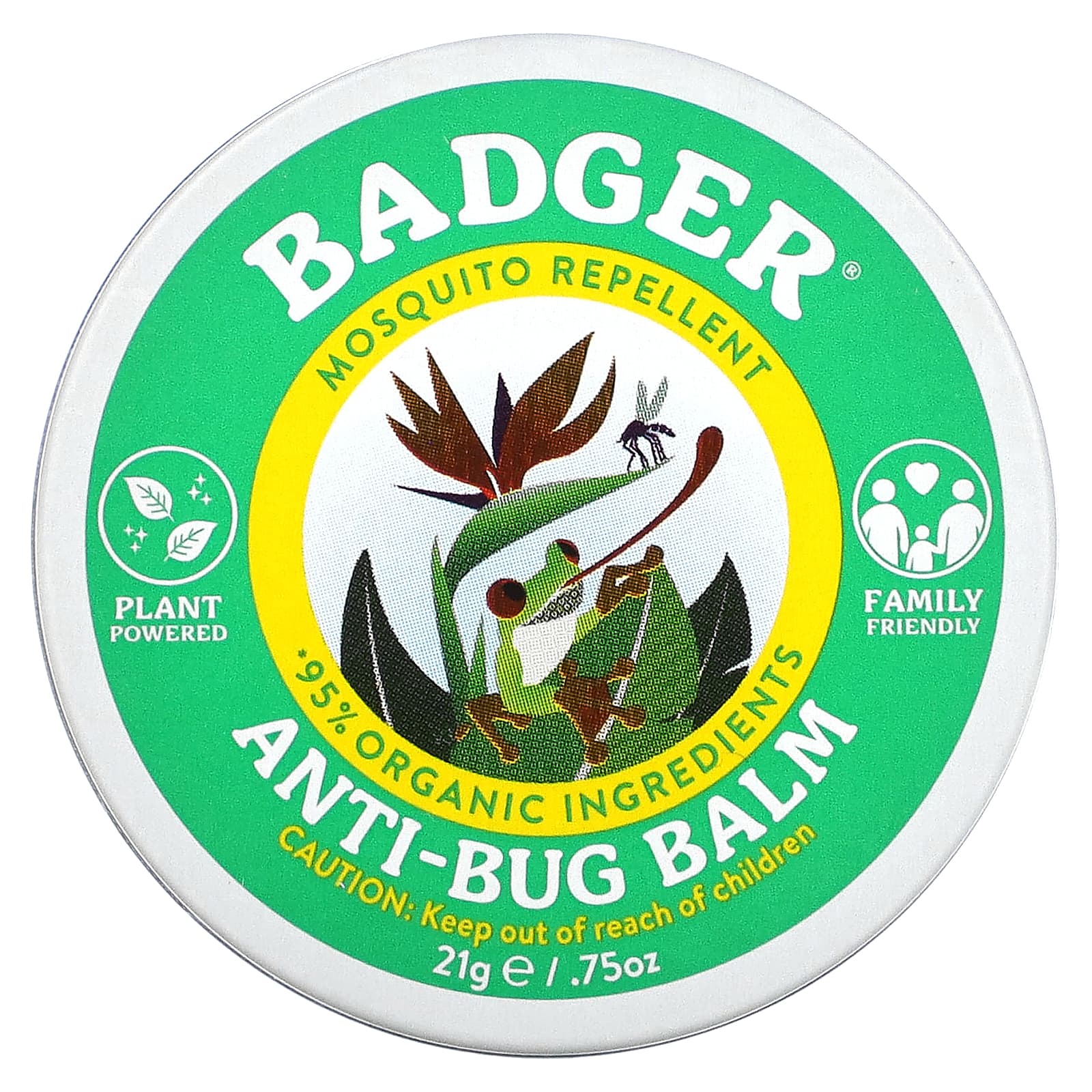 Badger Organic Anti-Bug Balm with Citronella & Rosemary - 0.75 oz - Image 1
