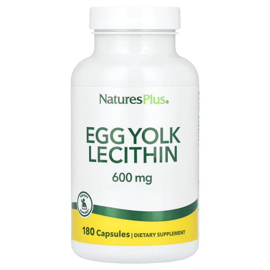NaturesPlus, Egg Yolk Lecithin, 180 Capsules - Image 1