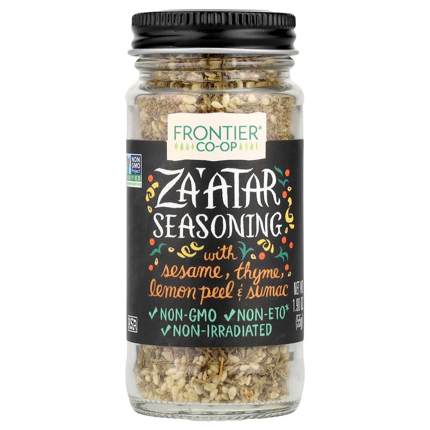 {"Frontier Co-op" Za'atar Seasoning Blend - Authentic Middle Eastern Flavor, 1.9 oz (55g) - Image 1
