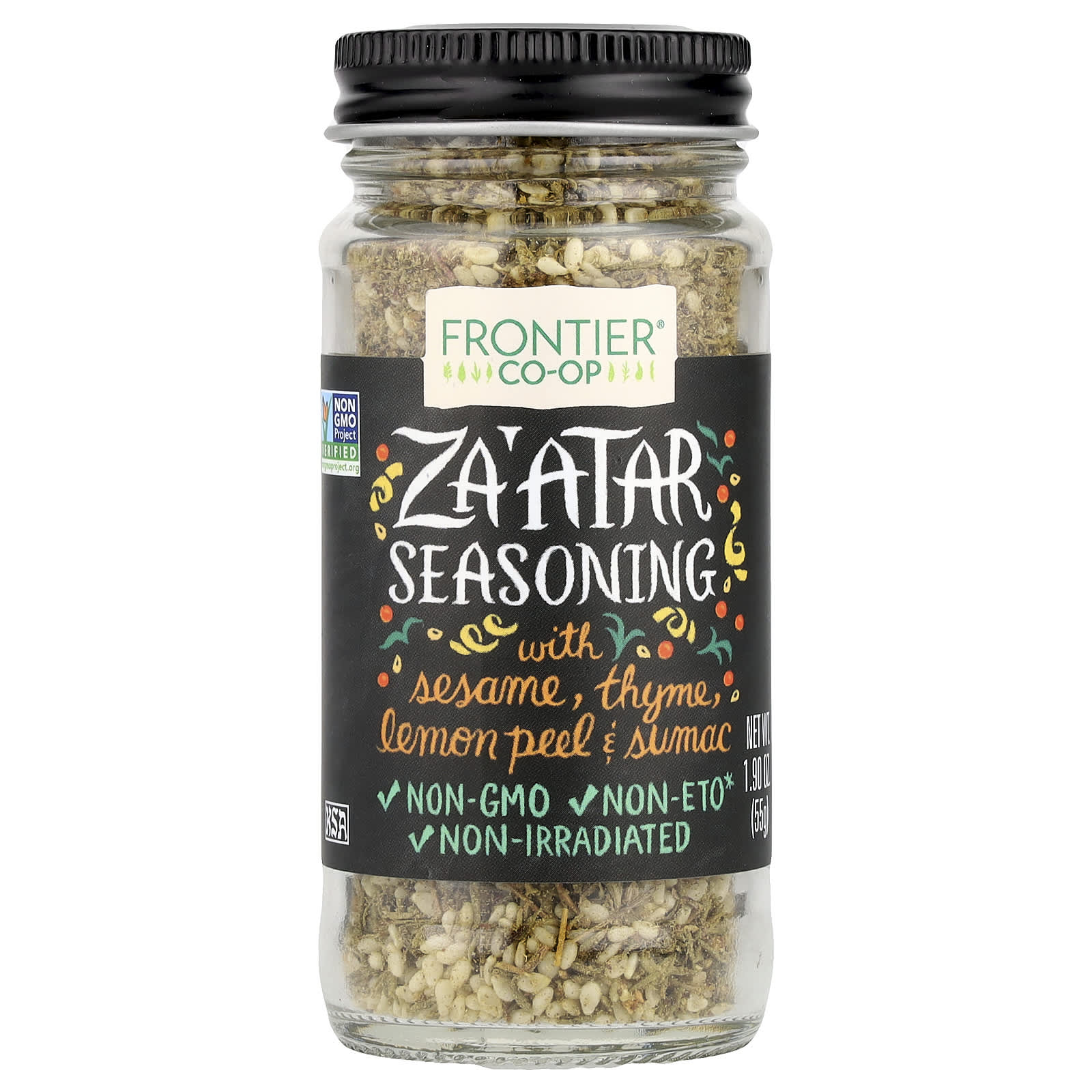 {"Frontier Co-op" Za'atar Seasoning Blend - Authentic Middle Eastern Flavor, 1.9 oz (55g) - Image 1